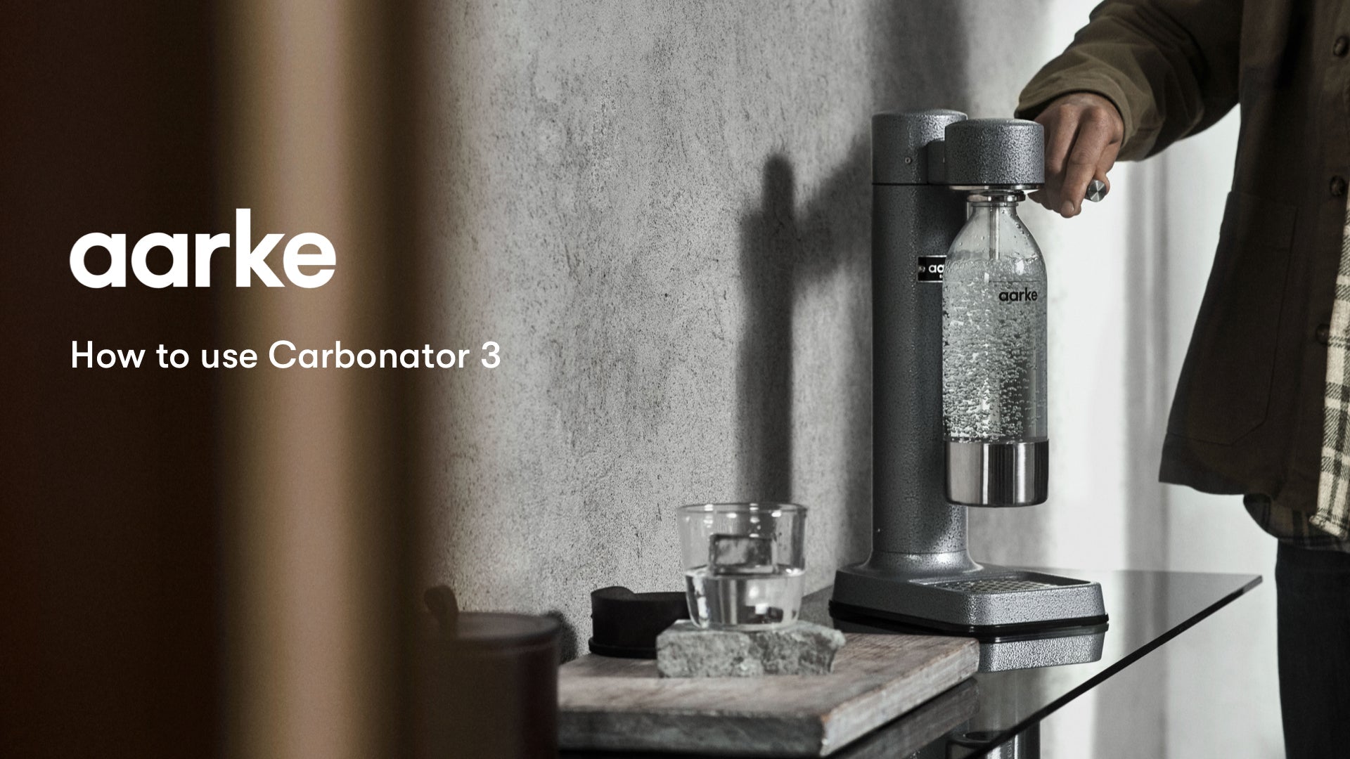 aarke Bouteille pour Machine à Soda Carbonator 3, sans BPA, détails en  Acier (800ml)
